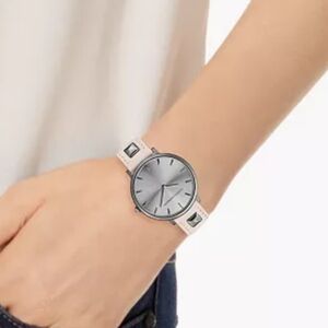 Rebecca Minkoff Major Blush Leather Strap Watch